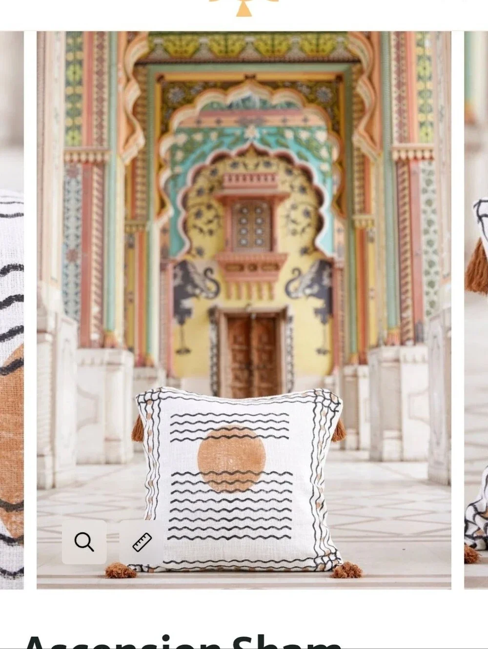 CQC LA Ascension Moon Lunar Pillow Shams Fringe 26